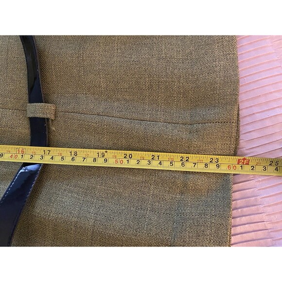BLACKER Green 2-Piece Business/Career Jacket and Pleated Skirt Suit Size 10 - Picture 16 of 16
